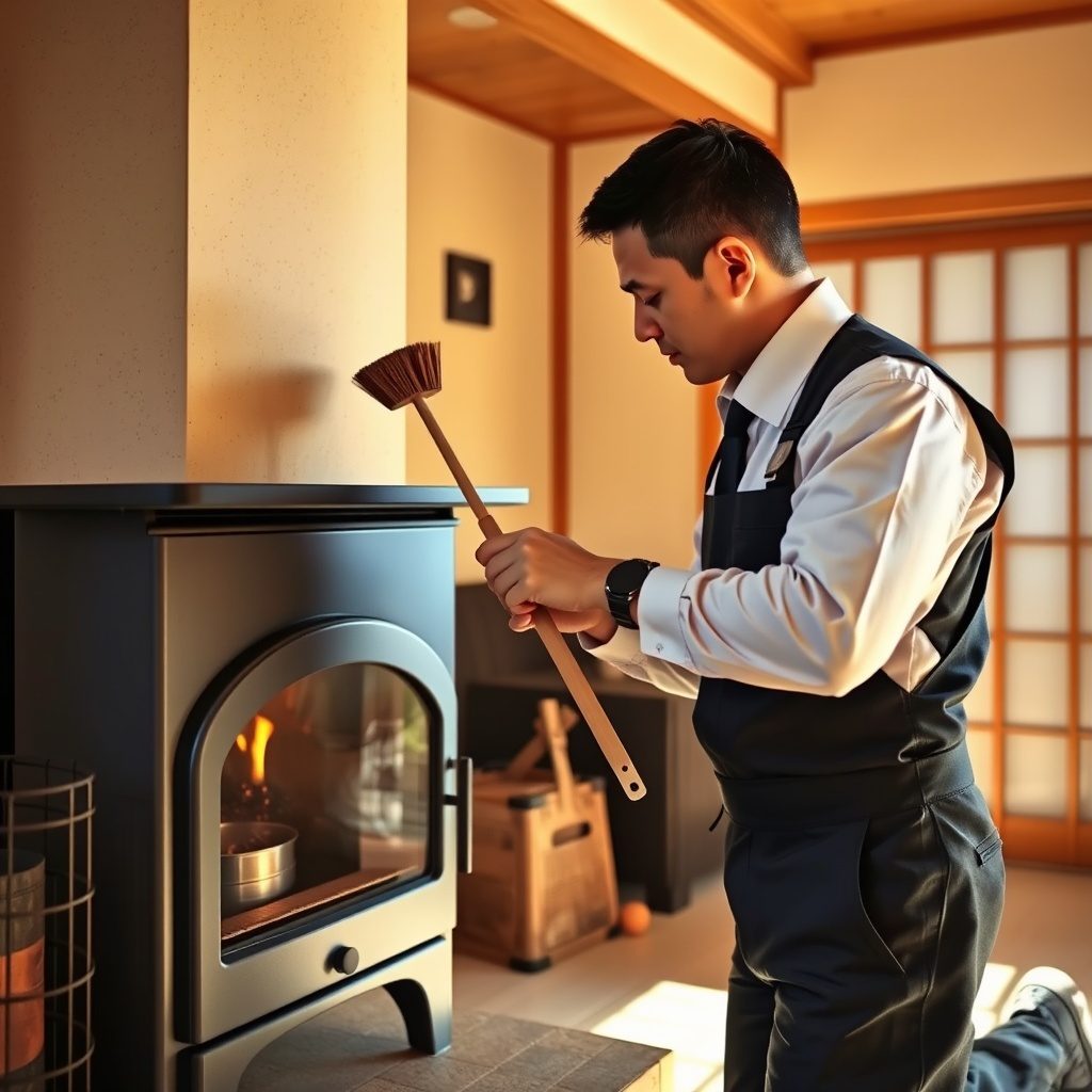 薪ストーブのメンテナンス